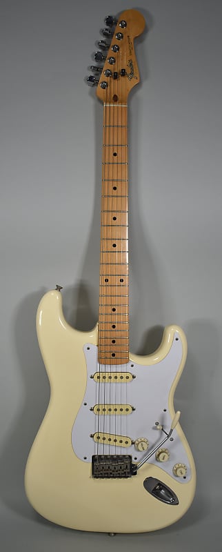 1989 Fender Mij Standard Stratocaster E Series Olympic White Reverb