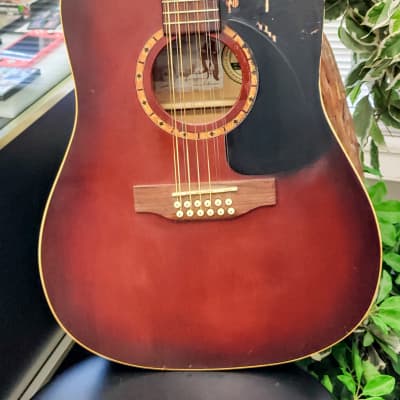Art & Lutherie 12-String Cedar Antique Burst Acoustic Guitar w/ Hard Case image 2
