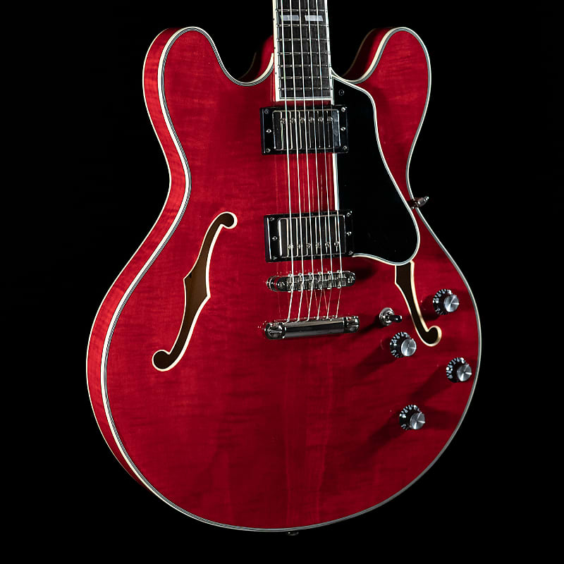 Eastman T486-rd Thinline, Maple, Seymour Duncan Pickups, Red 