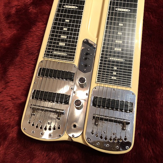 c.1960s Guyatone HG-188C Double Neck 8 String Lap Steel | Reverb