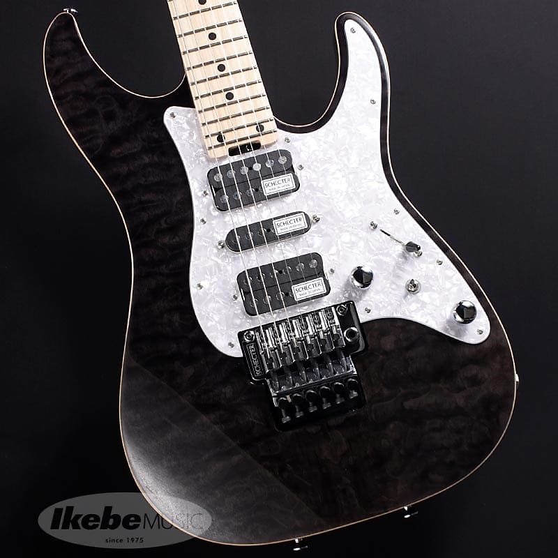 SCHECTER SD-2-24-AL (See-Thru Black/Maple) -Made in Japan- | Reverb