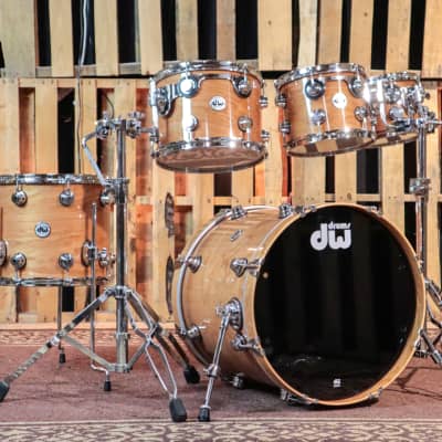 DW Collector's Natural Lacquer Cherry HVLT Drum Set - 20,8,10,12,14 - SO#1280027 image 1