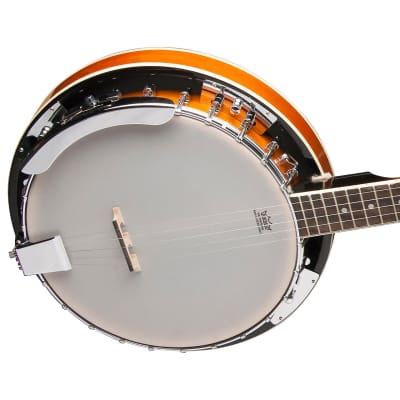 Oscar Schmidt OB4 Bluegrass Closed-Back 5-String Resonator Banjo, Natural image 3