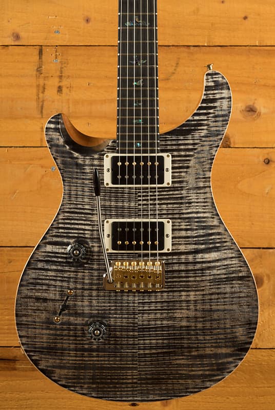 PRS Wood Library Custom 24 | Charcoal - Left-Handed | Reverb