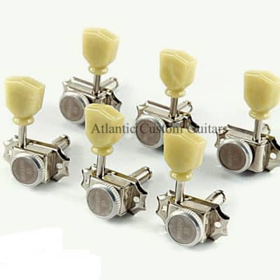 Gotoh SD90-MG-T Magnum Lock Vintage Style Locking Tuners for Gibson 3x3 Nickel image 2