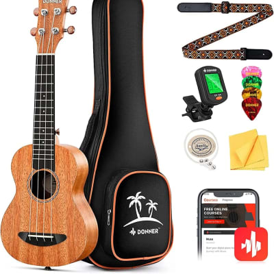 Eleuke CCC100-PHP Thin Concert Ukulele w/ soft bag | Reverb