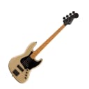 Used Squier Contemporary Active Jazz Bass HH - Shoreline Gold w/Roasted Maple FB