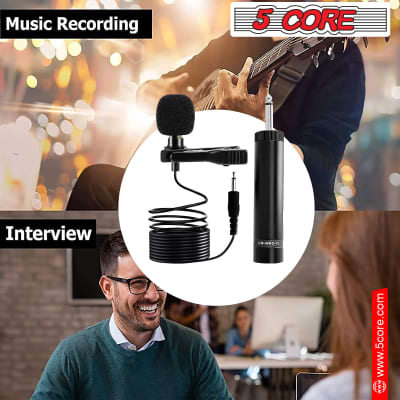5 Core Lavalier Microphone for iPhone & Tablet External Clip On Mini Lapel Mic for Video Recording & Vlogging with 3.5mm Connector MIC WRD 10 image 4