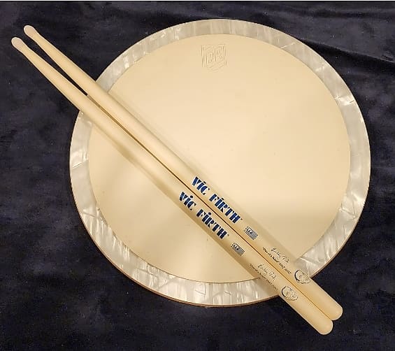 DW Buddy Rich Limited Edition 2-sided Drum Practice Pad + 100th Vic Firth Anniversary Stick Discontinued image 1