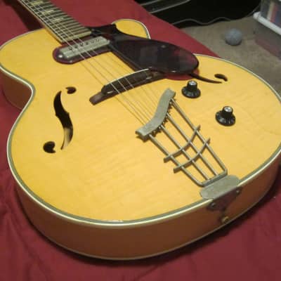 Vintage Harmony 472H65 1950/60s - Natural Electric Hollow Body Guitar Now w/Hardshell Case! image 2