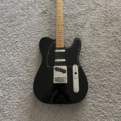 Fender Deluxe Blackout Telecaster 2011 MIM Black Maple Fretboard Tele Guitar image 1