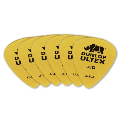 Dunlop 421P60 Ultex Standard .60mm Guitar Picks (6-Pack)