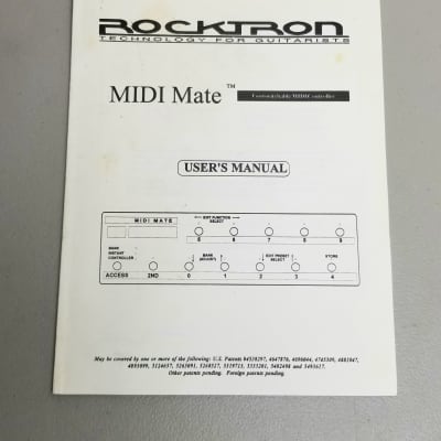 Reverb.com listing, price, conditions, and images for rocktron-midi-mate