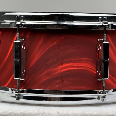 Leedy 20/13/16/5x14" Vintage 60's Drum Set - Red Satin Flame image 13