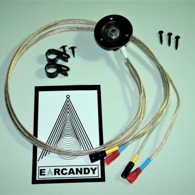 EarCandy 2x12 guitar amp speaker cab parallel wiring harness W/ jack cup & hardware no soldering image 1