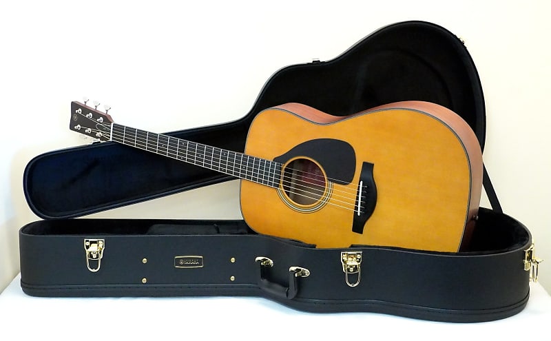 Yamaha FG5 Red Label All Solid Wood Acoustic Guitar with Case | Reverb