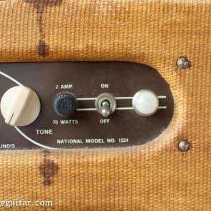 Vintage National Tremo-Tone Model 1224 1955 Tweed Valco image 9
