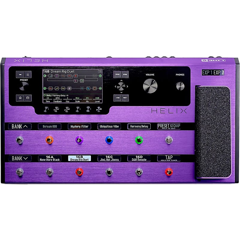 Line 6 Helix Limited-Edition Multi-Effects Guitar Pedal Regular Purple