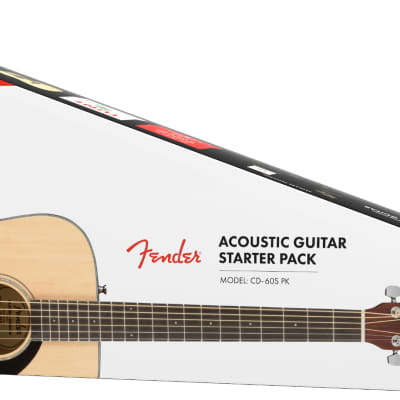 Fender CD-60S Dreadnought Acoustic Guitar Pack V2. Natural image 4