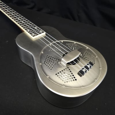 Gold Tone Resouke: Tenor-Scale Metal Body Resonator Ukulele with Gig Bag image 9