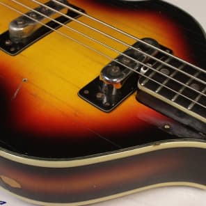 Vintage Univox 'Lectra Violin Bass Guitar, Japan, MIJ, Beatles Hofner Style image 3