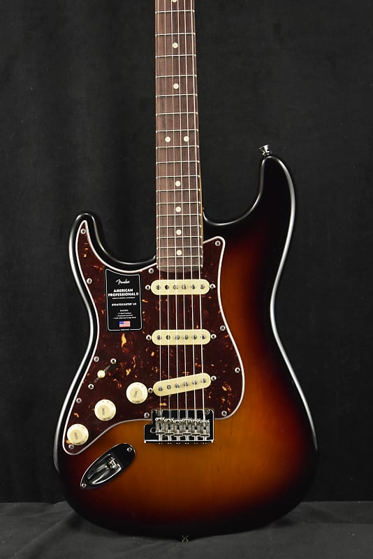 Fender American Professional II Stratocaster Left-Hand 3-Color Sunburst image 1