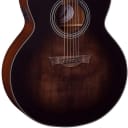 Dean Guitars 6 String St Augustine Jumbo Solid Top Acoustic/Electric Guitar, Right, Satin Vintage Black Burst (SA E VB)