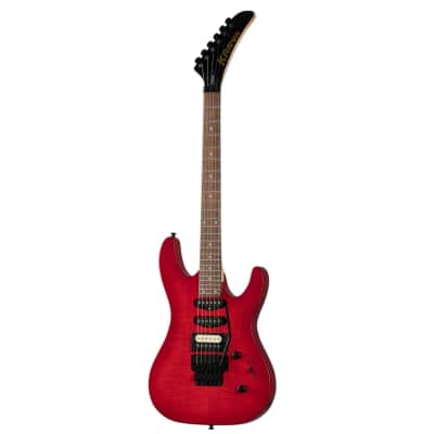 Kramer Striker Figured HSS Electric Guitar, Floyd Rose - Transparent Red for sale