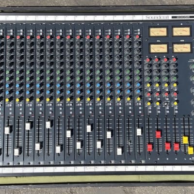 Soundcraft Series 200 SR 16 Channel 4-bus Mixing Console w Custom Wood Crate VGC image 1