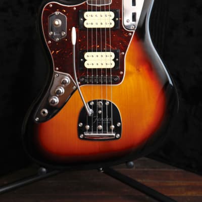 Fender Kurt Cobain Signature Jaguar Left-Handed Sunburst Electric Guitar Pre-Owned for sale