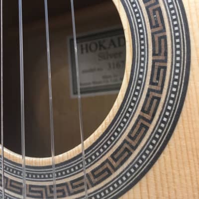 Stunning Hokada Silver Classical Guitar. image 5