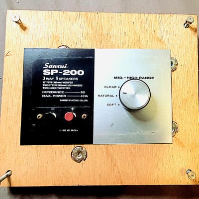 Sansui SP-200 vintage loudspeakers RESTORED RARE 3-WAY ORIG 1966 - Natural  | Reverb