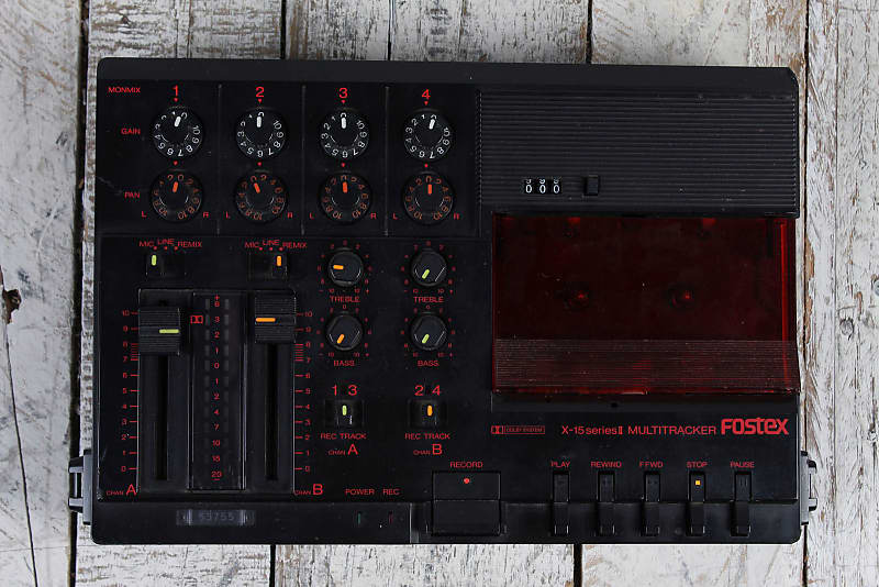 Fostex Vintage X15 Multitracker Cassette Recorder 4 Track Reverb
