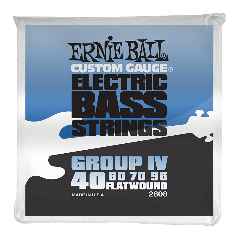Ernie Ball Flatwound Group IV Electric Bass Strings 40-95 image 1