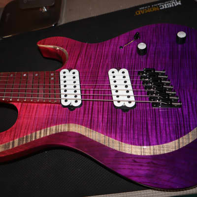 Kiesel NAM7 Aries Neck Thru 7 String Multiscale Beveled Top Guitar