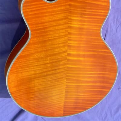 2018 DeFurne Millesime: All Carved, Deeply Flamed 17" Body, 24 3/4" Scale, Lightweight And Vibrant! image 3