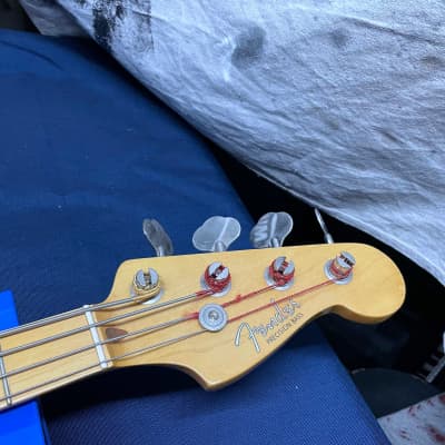 Fender Precision Bass 4-string P-Bass with Case 1990 - 1991 - Candy Apple Red / Maple Fingerboard image 10