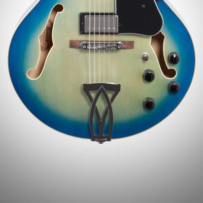 Ibanez AF75 Artcore Hollowbody Electric Guitar, Jet Blue Burst image 3