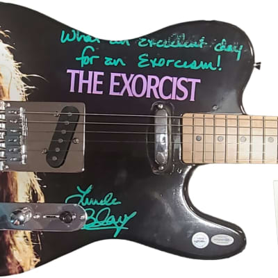 Linda Blair Autographed Signed Exorcist Custom Graphics Guitar ACOA for sale