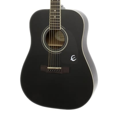 Epiphone Songmaker DR-100 Dreadought Ebony Acoustic Guitar for sale