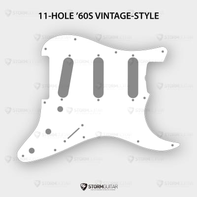 Fender 11-hole '60s Vintage Stratocaster Pickguard WHITE PEARL