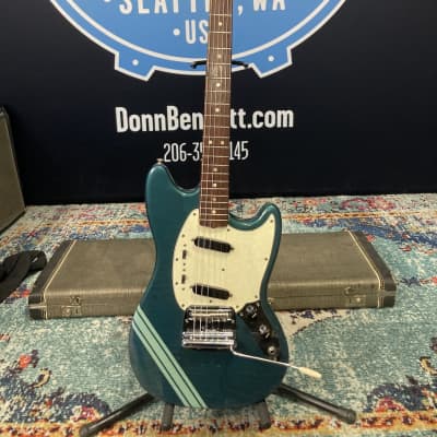 Fender Mustang Guitar, WOW!! Excellent! No surprises! 1969 - Competition Blue image 1