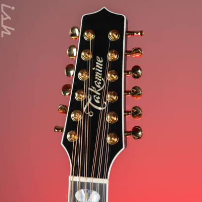 Takamine Thinline TSP158C-12 12-String Acoustic-Electric Guitar See-Through Black image 5
