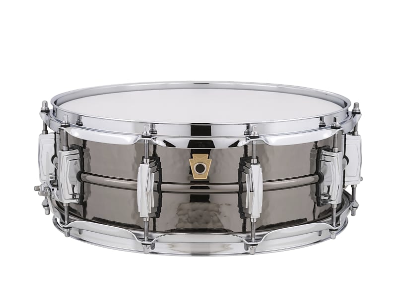 Ludwig LB416K Hammered Black Beauty 5x14" Brass Snare Drum image 1