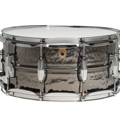 Ludwig LB417K Hammered Black Beauty 6.5x14" Brass Snare Drum