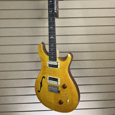 PRS SE Custom 22 Semi-hollow -  Santana Yellow w/Gig Bag + FREE Shipping #525 image 6