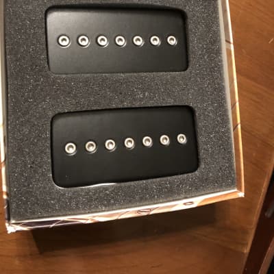 Bareknuckle Pickups P90 7 string set 2017 Black covers with silver magnets