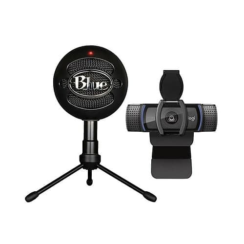 Blue Microphones Snowball Ice USB Microphone (Black) Bundle Reverb