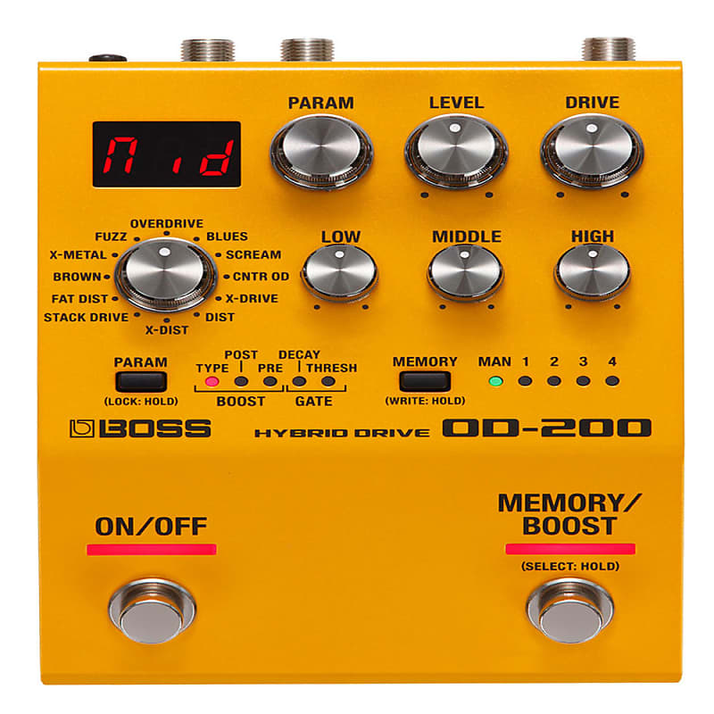 Boss OD-200 Hybrid Drive Pedal for Electric Guitars | Reverb