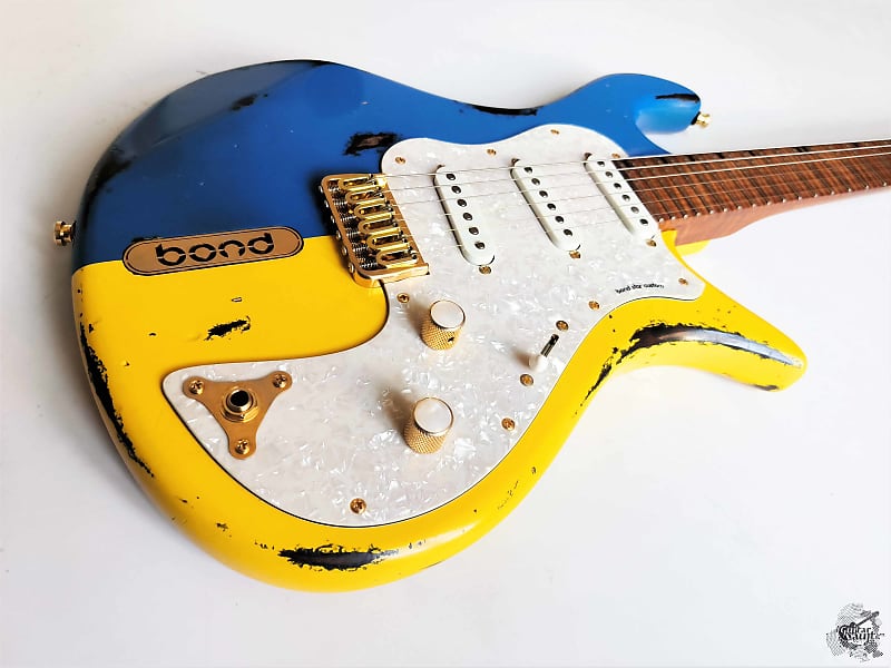 Bond Guitars Limited Edition Star UNITED24 Azovstahl '2023 Support Ukraine image 1
